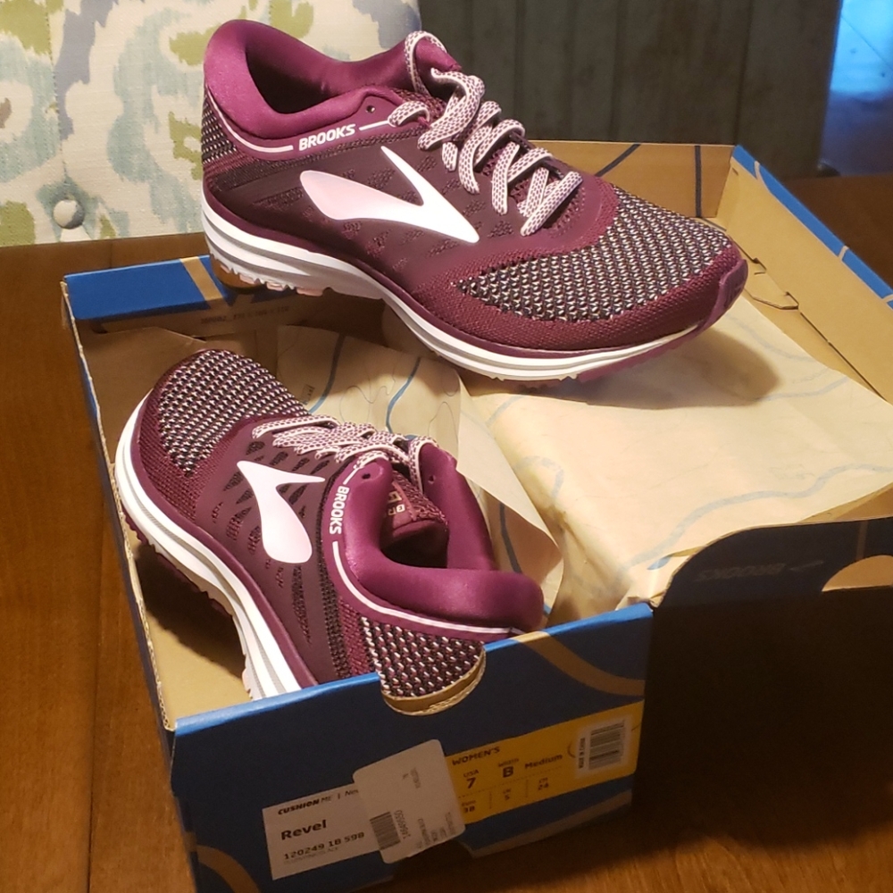 Brooks Revel Plum/Pink/Black Running Shoe